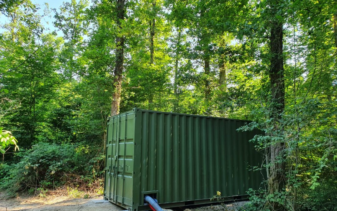 Station d’épuration 60 Équivalent Habitant pour concept hôtelier de luxe en pleine nature